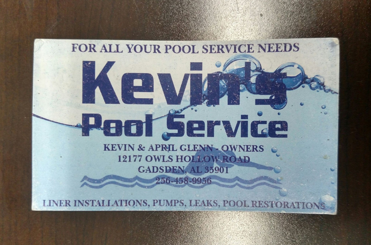 Kevin Pool Service Font?