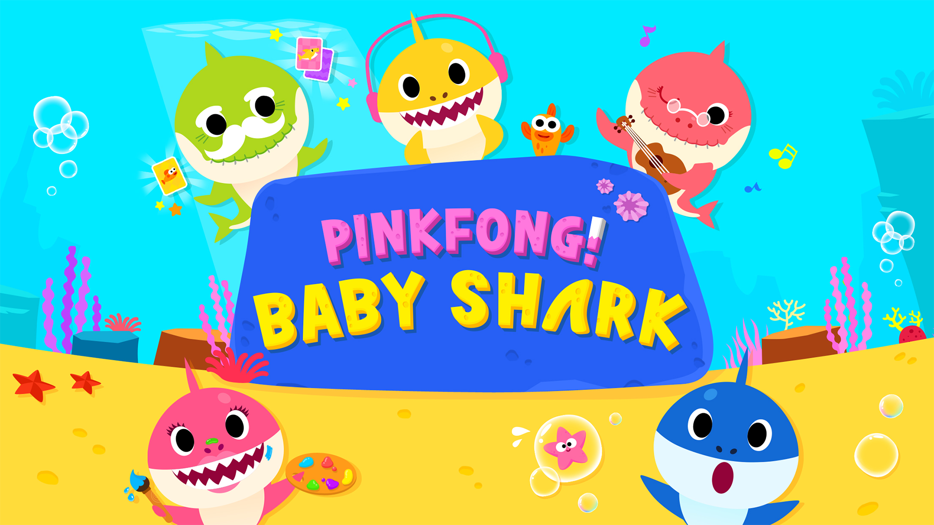 Pinkfong BABY SHARK font.