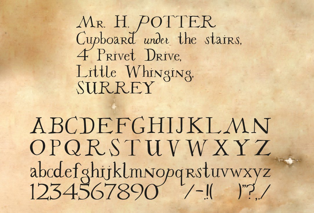 hogwarts letter envelope template