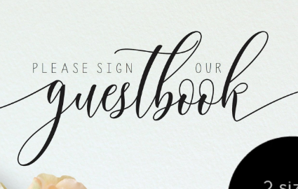 Sign Our Guestbook, Wedding Guestbook Sign, Editable Guest Book
