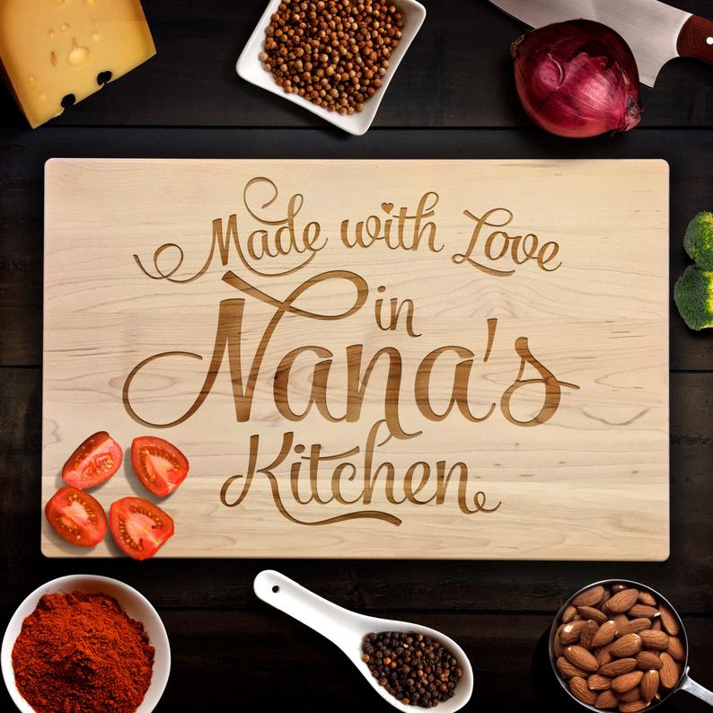 Font used for chopping board