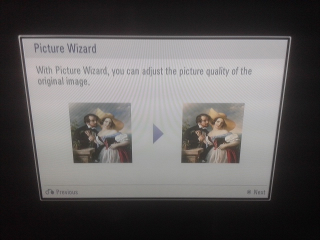 What LG Menu TV is font used?