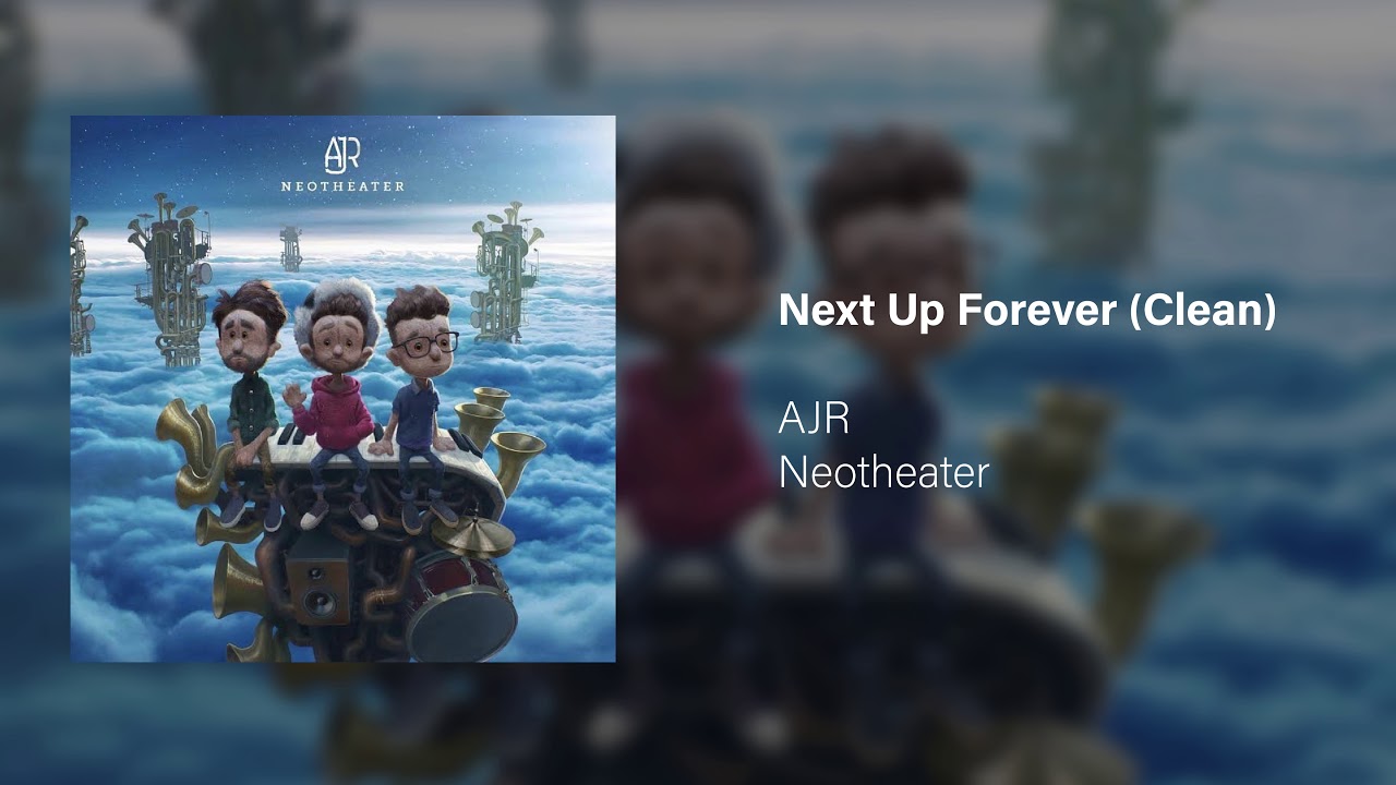 what is the font for the words "Next Up Forever (Clean)"?