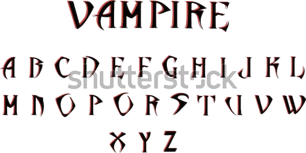 Vampire font ID