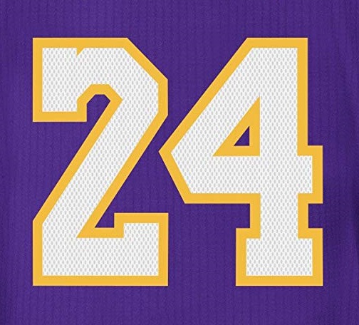 font lakers jersey