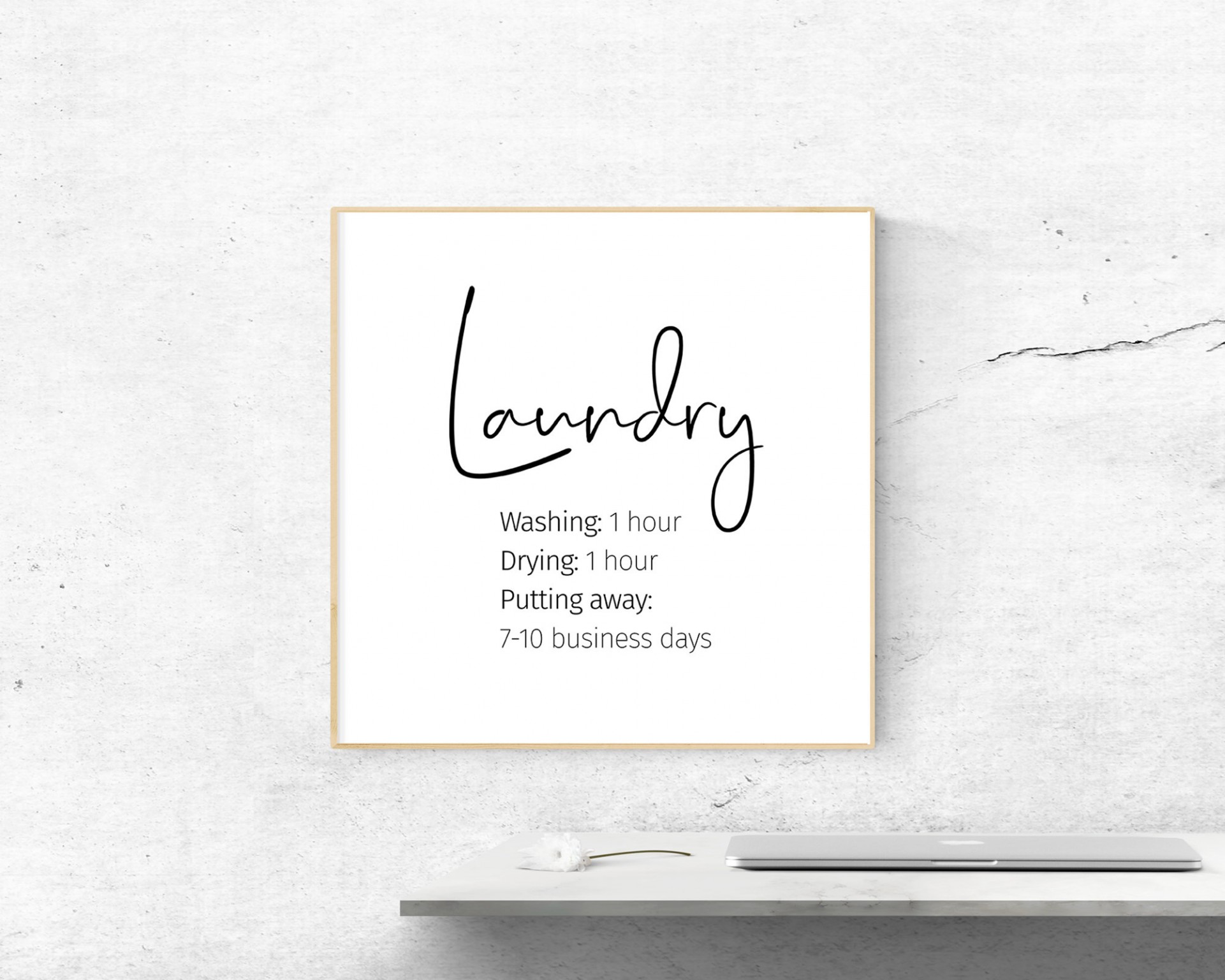 Can anyone tell me the font for "Laundry"?