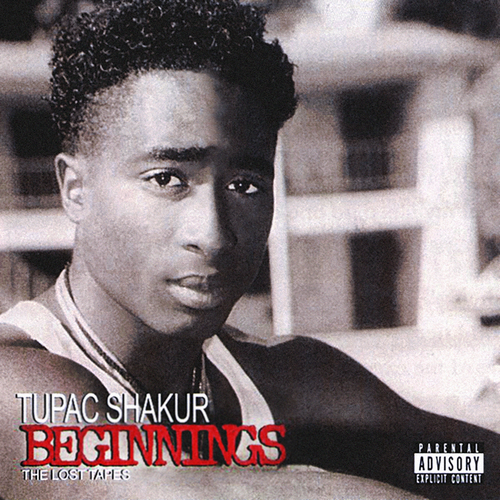 Please I need help identifying the fonts used on this album cover (edit) Just found out the fonts for "Tupac Shakur" and "The lost tapes" all thanks to my man BranFont! Now I just need the font for the "Beginnings"