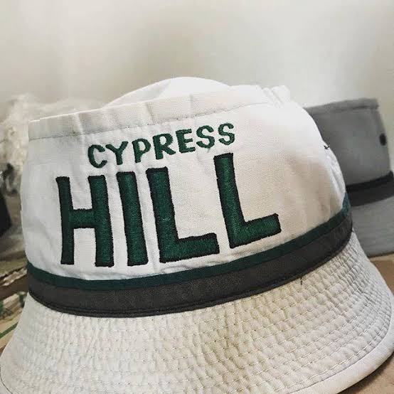 cypress hill bucket hat white