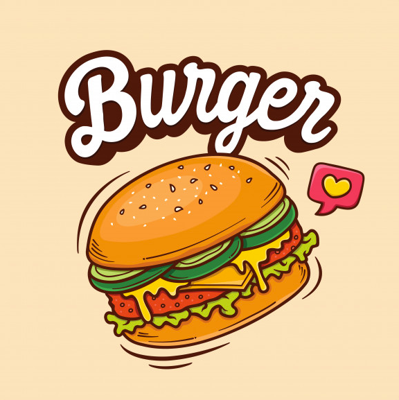 Cursive "Burger" Font