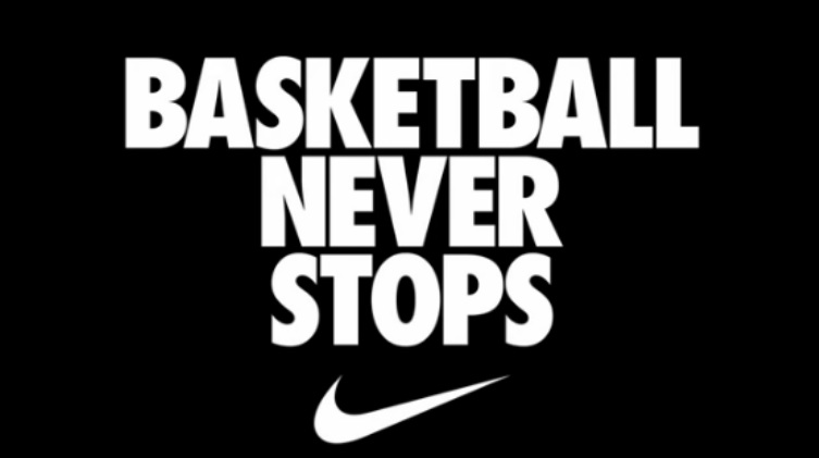 nike basketball never stops shirt