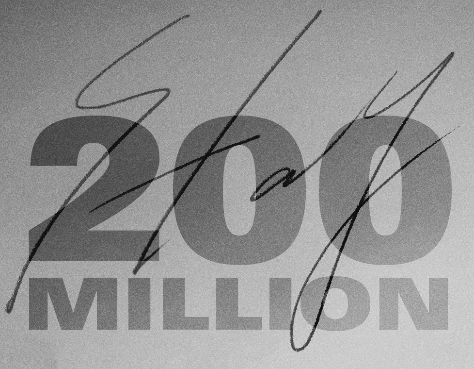'Stay' font name not 200 millions