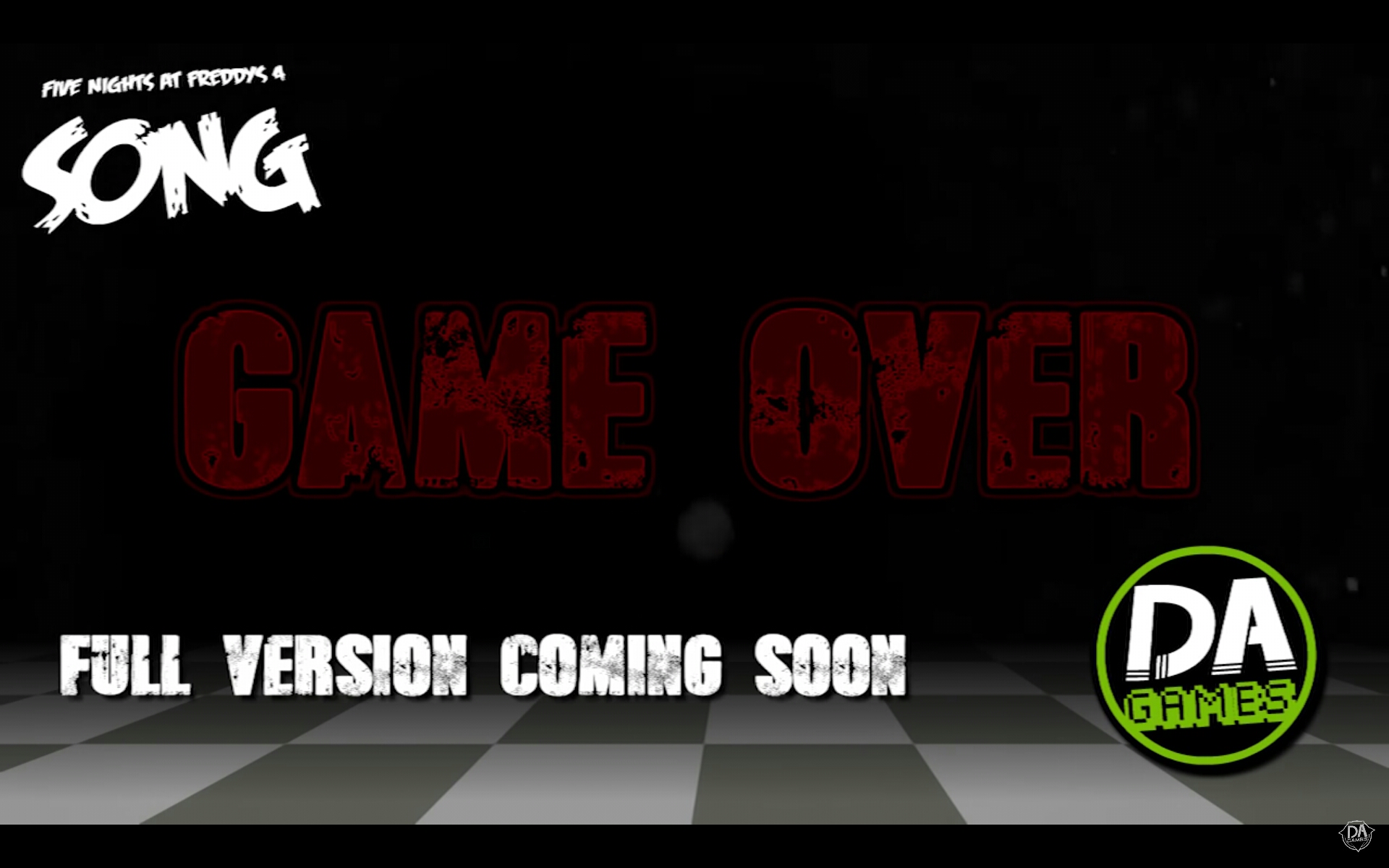 Need font for "Game Over" and "FULL VERSION COMING SOON"