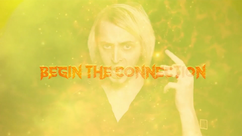 "Begin the connection" font?