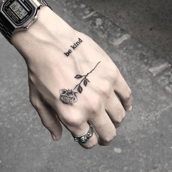what's the name of the font above the rose?