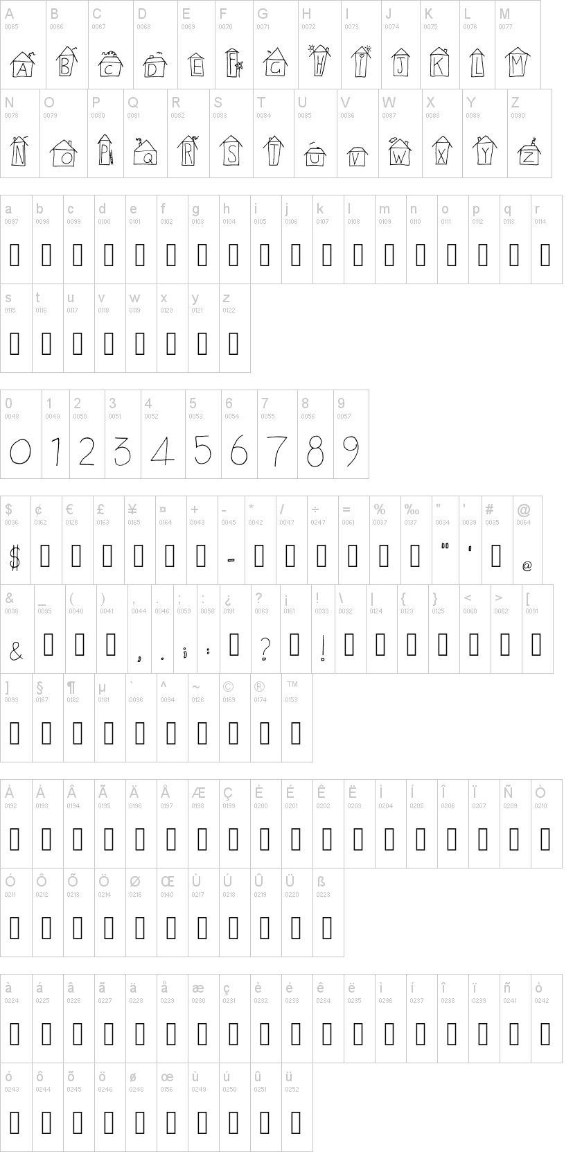 Alphabet Houses