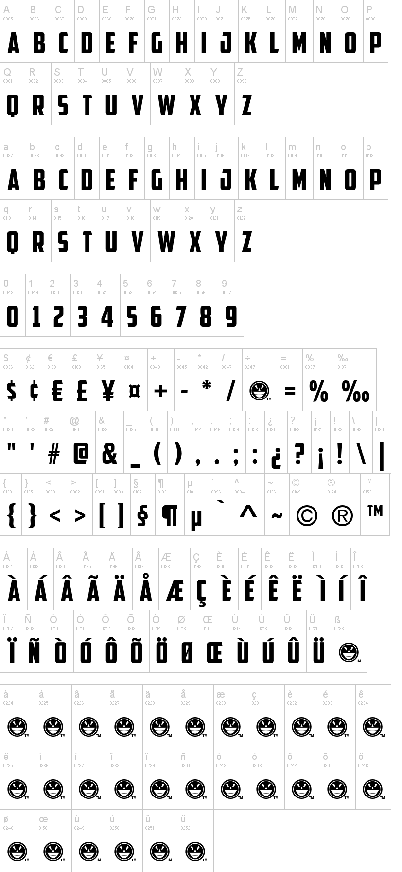 Captain America font alphabet