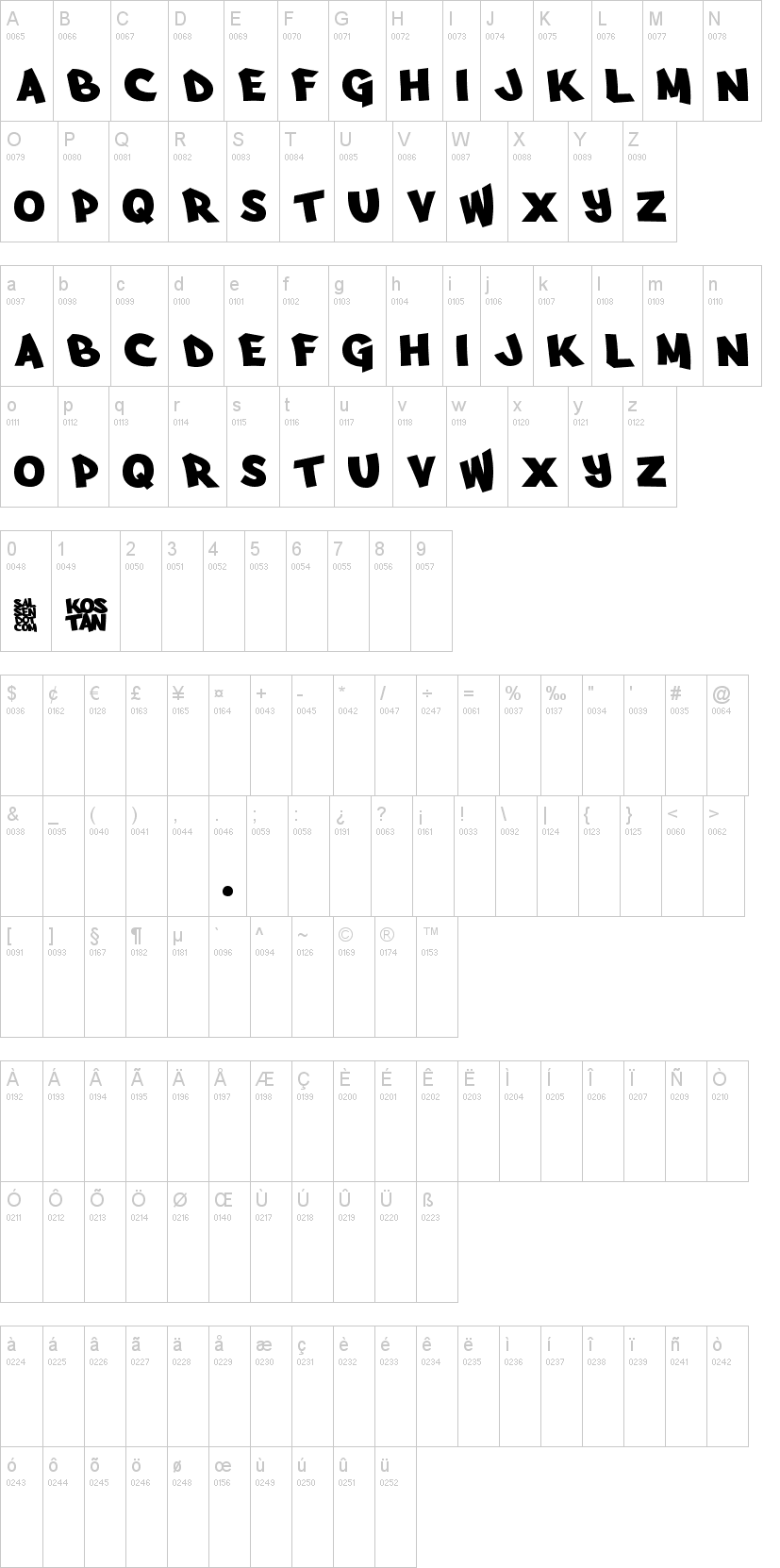 arfmoochikncheez font