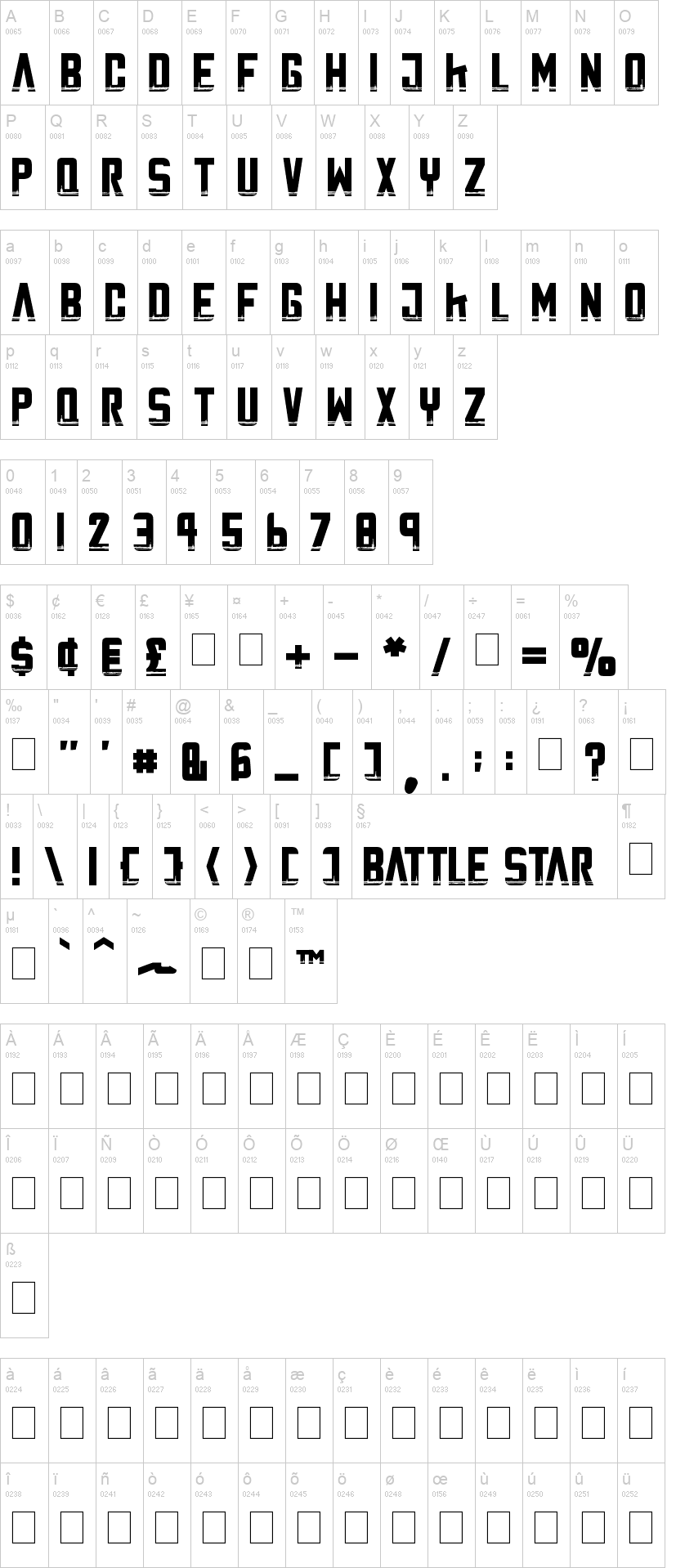 Battle Star Font
