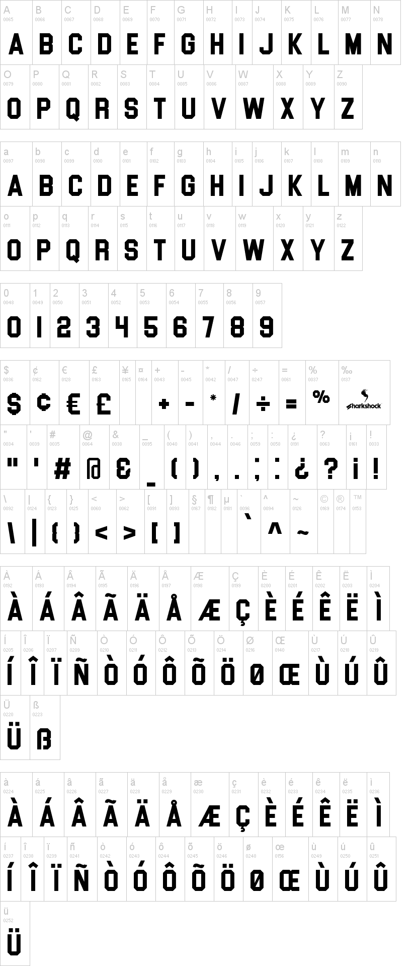 cool block letter fonts