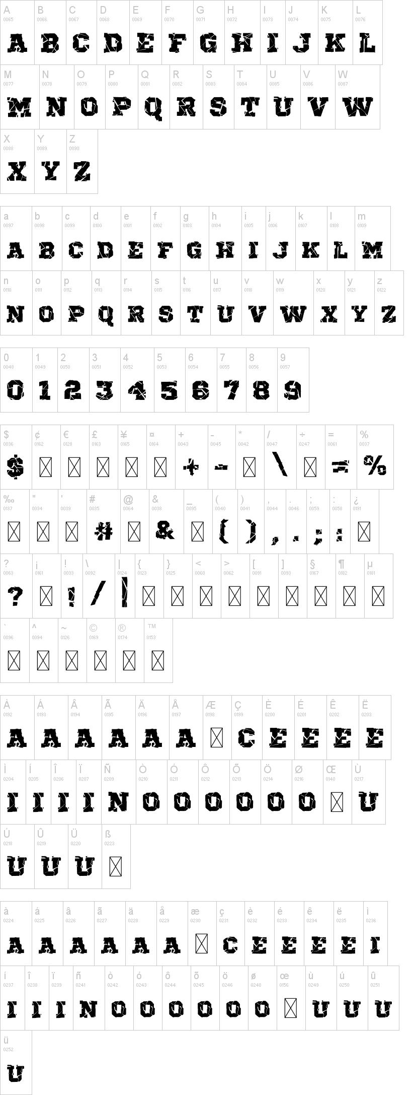 Breaking Font