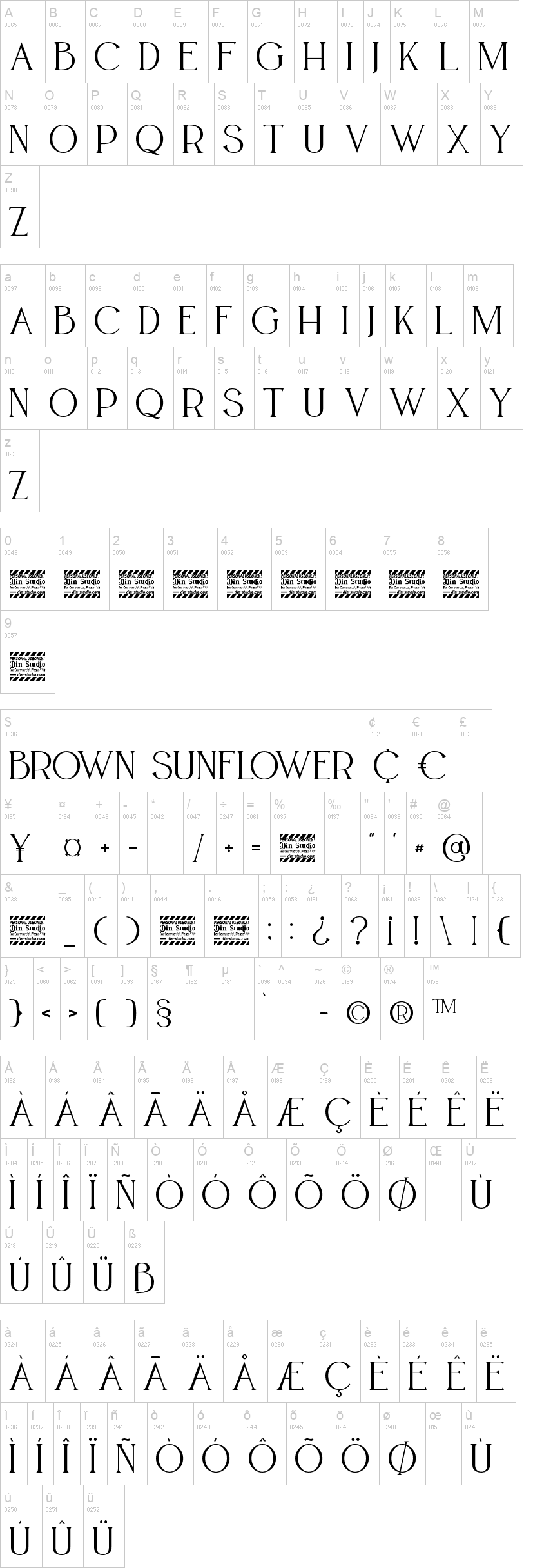 Brown Sunflower Serif