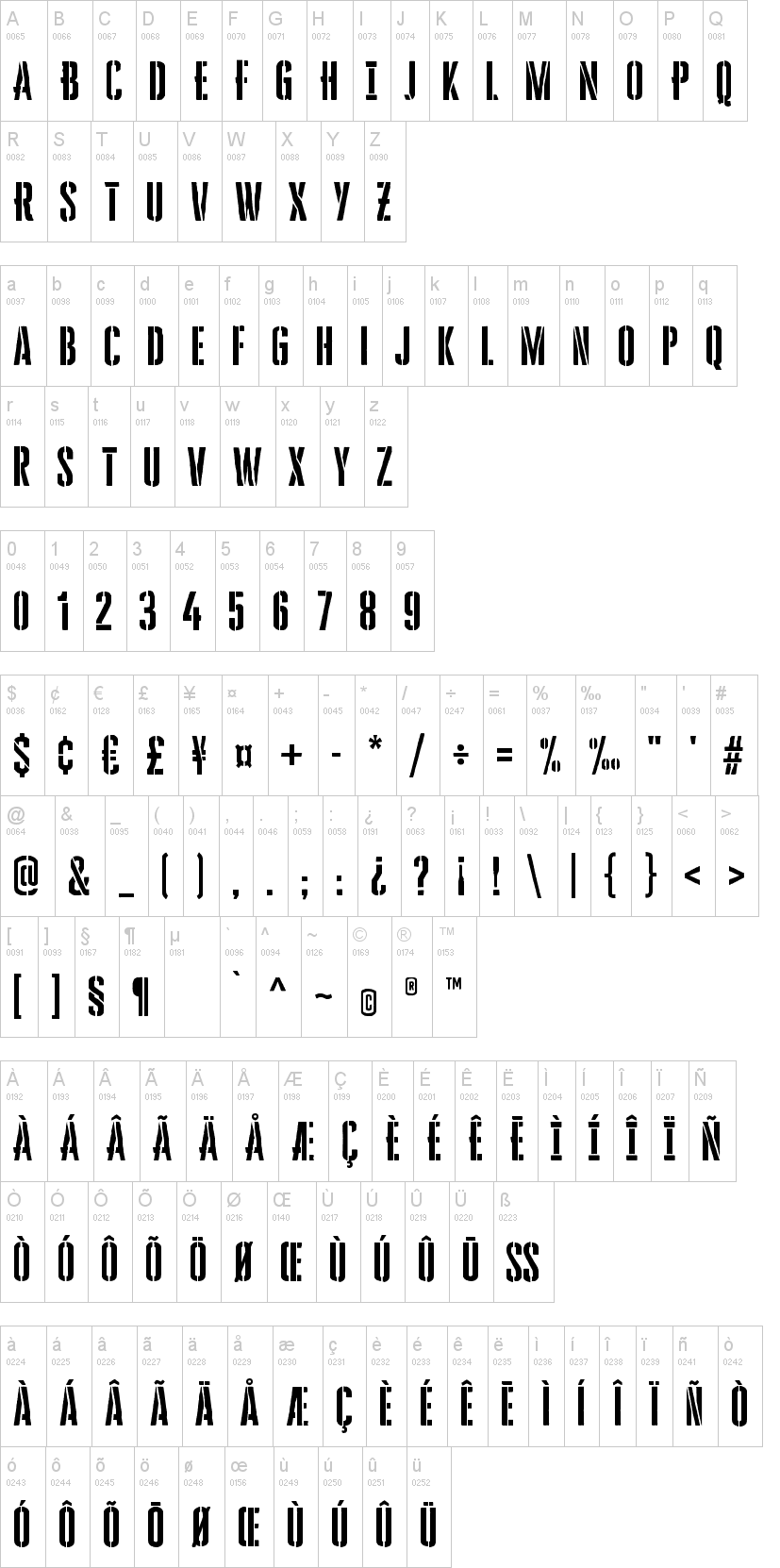 Cheddar Gothic Stencil