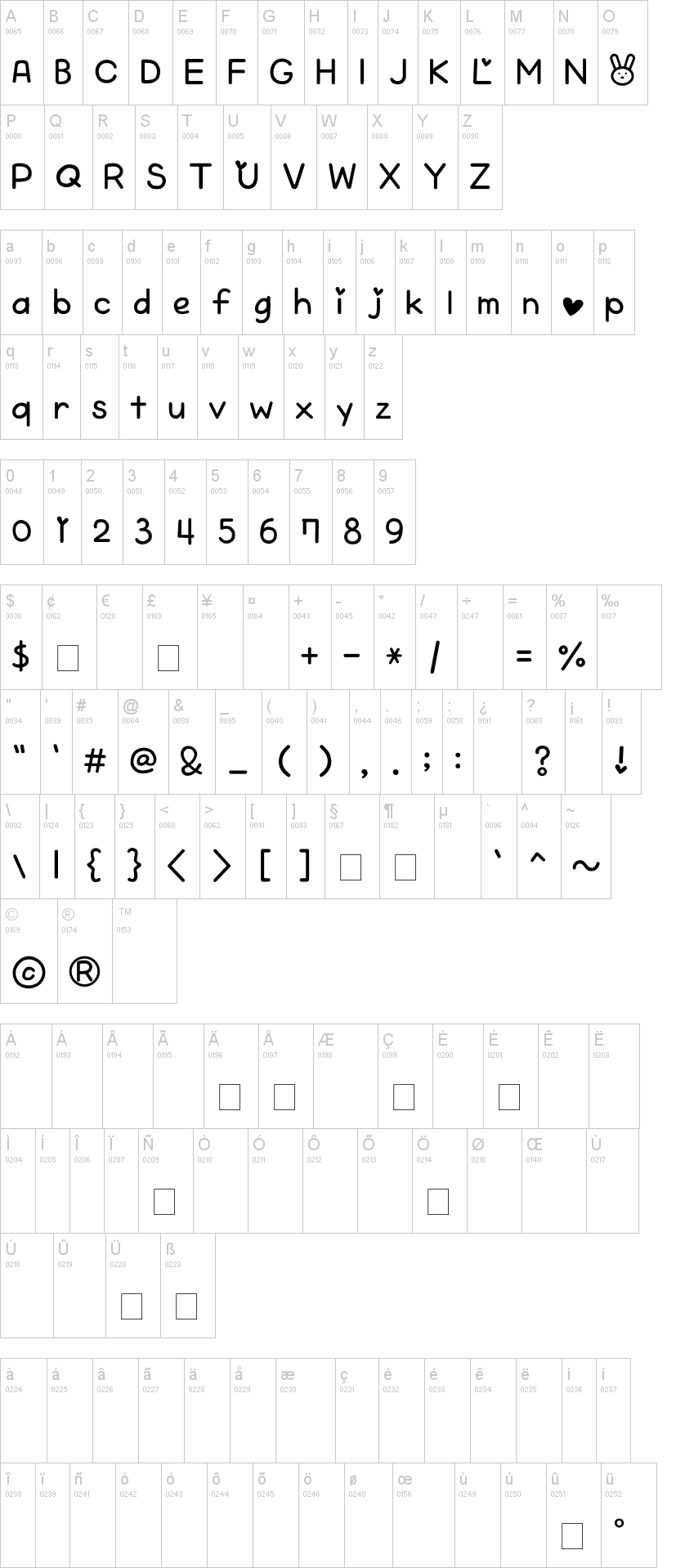 hurabbit font