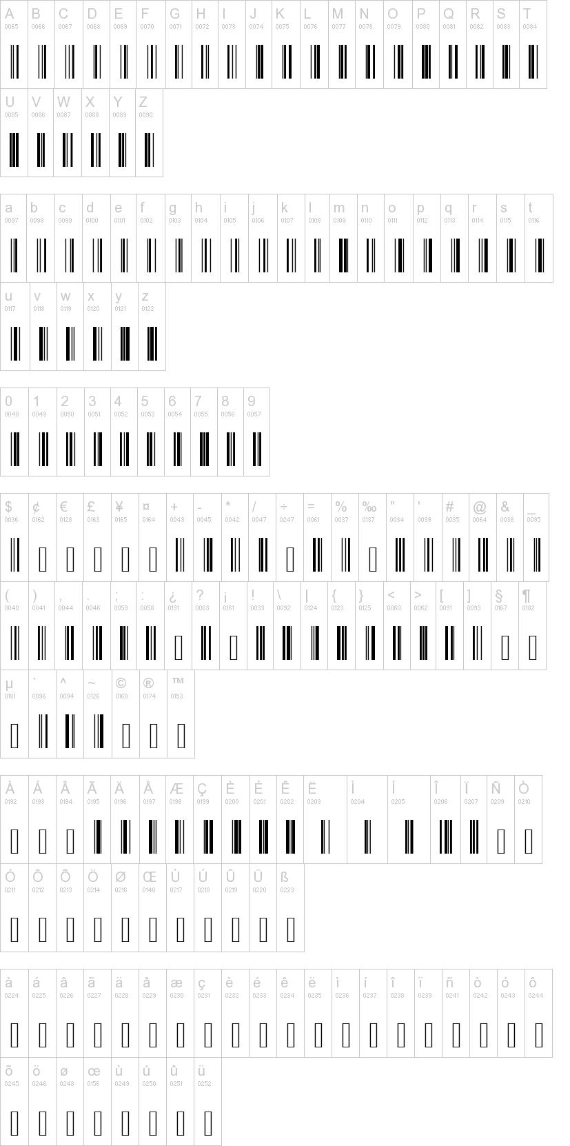 Code 128 Font Dafontcom