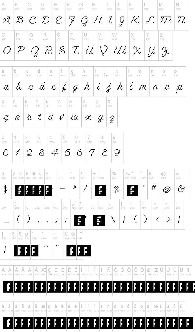 Cursive Font