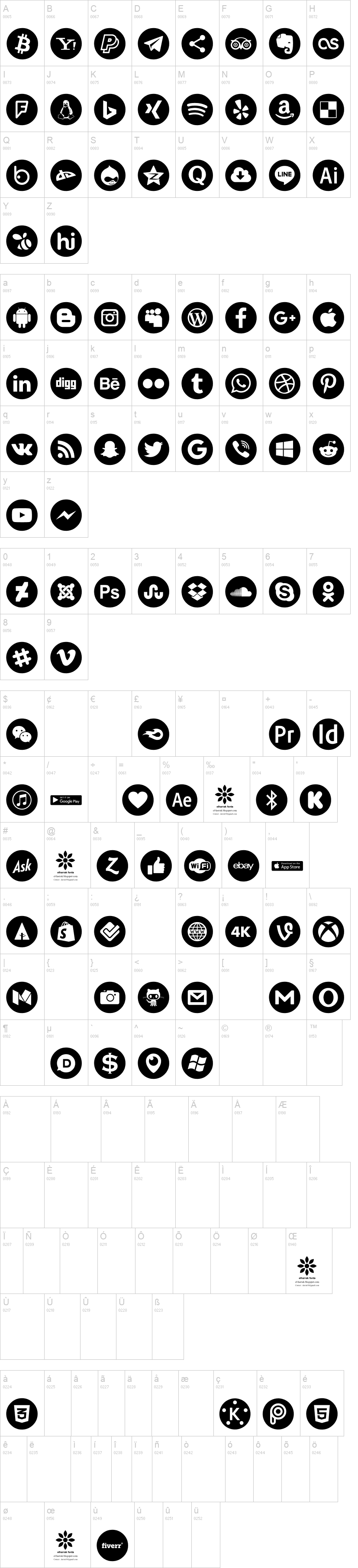 Font 100 Icons