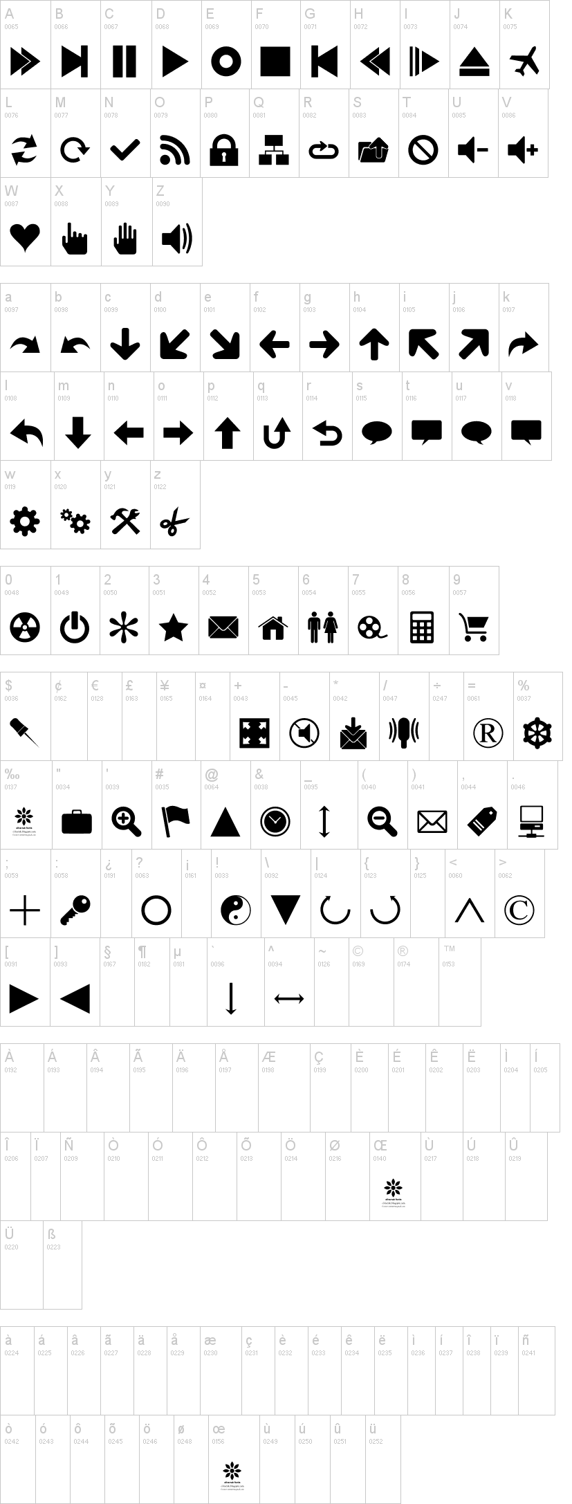 Font 90 Icons