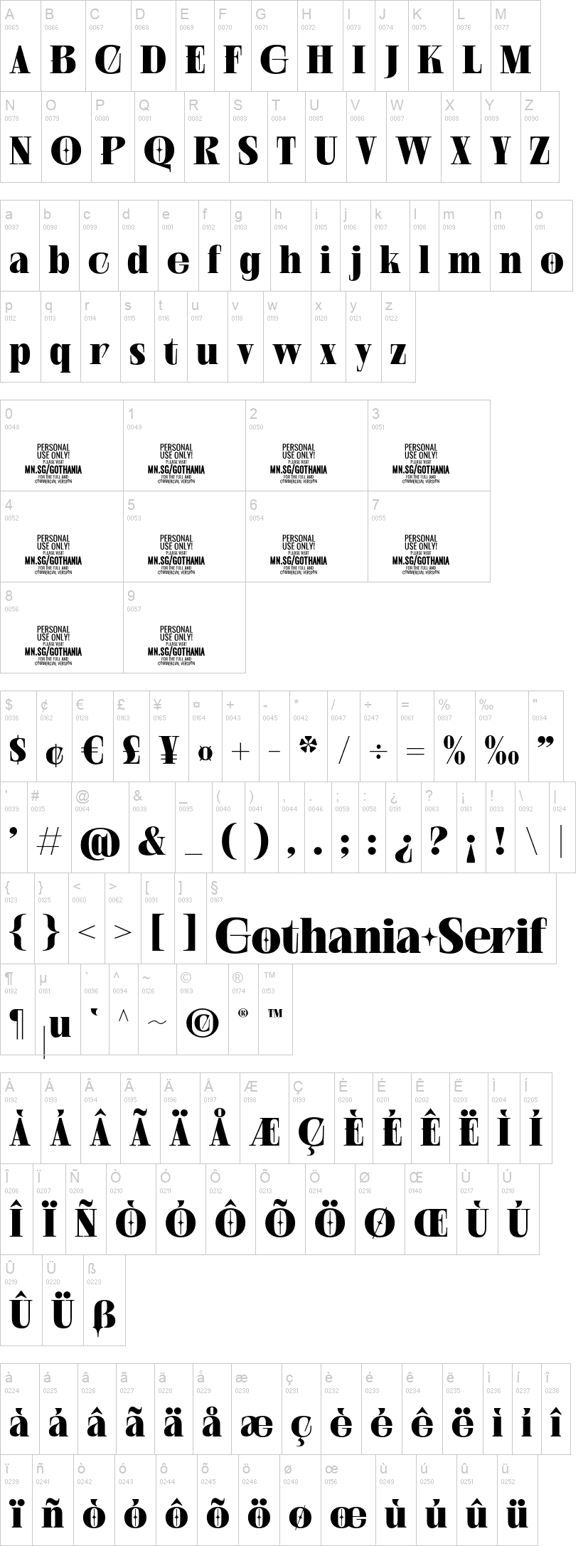 Gothania Serif