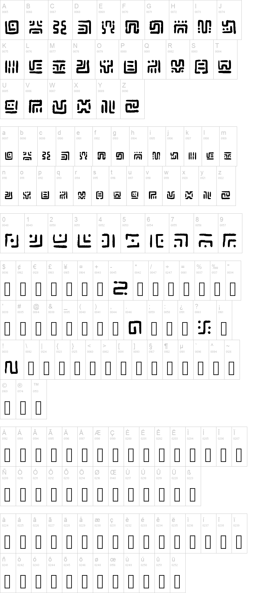 Handwritten Sheikah Runes
