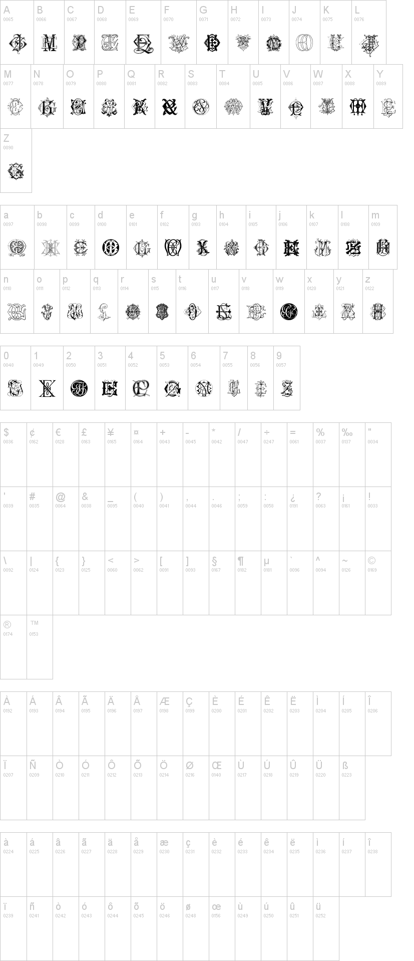 Intellecta Monograms Random Samples Six