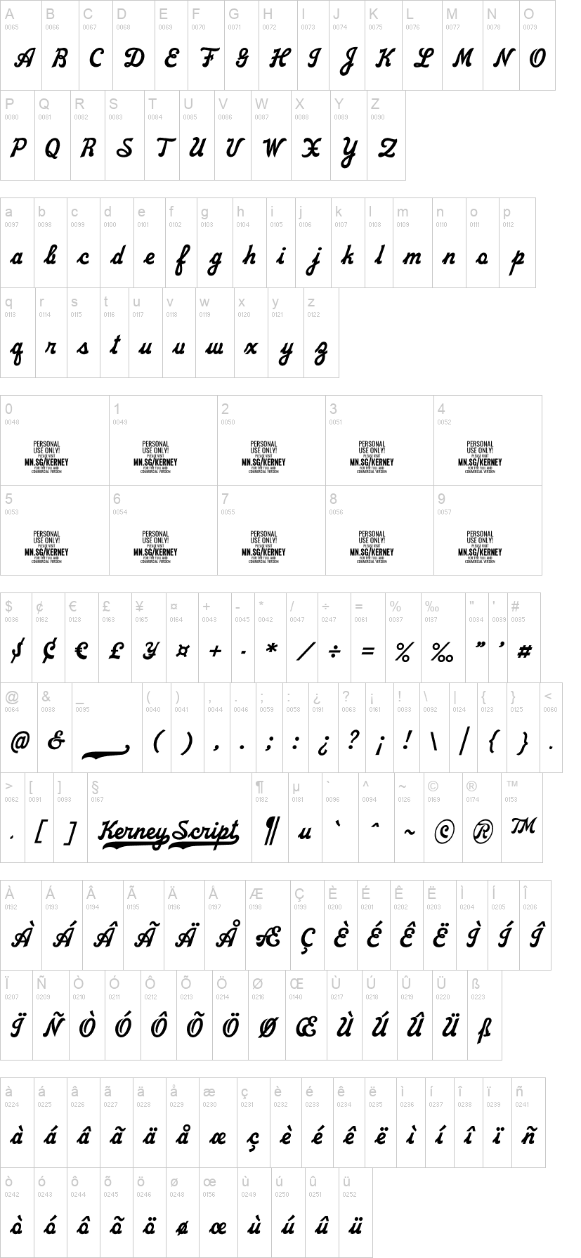 Kerney Script Font | dafont.com