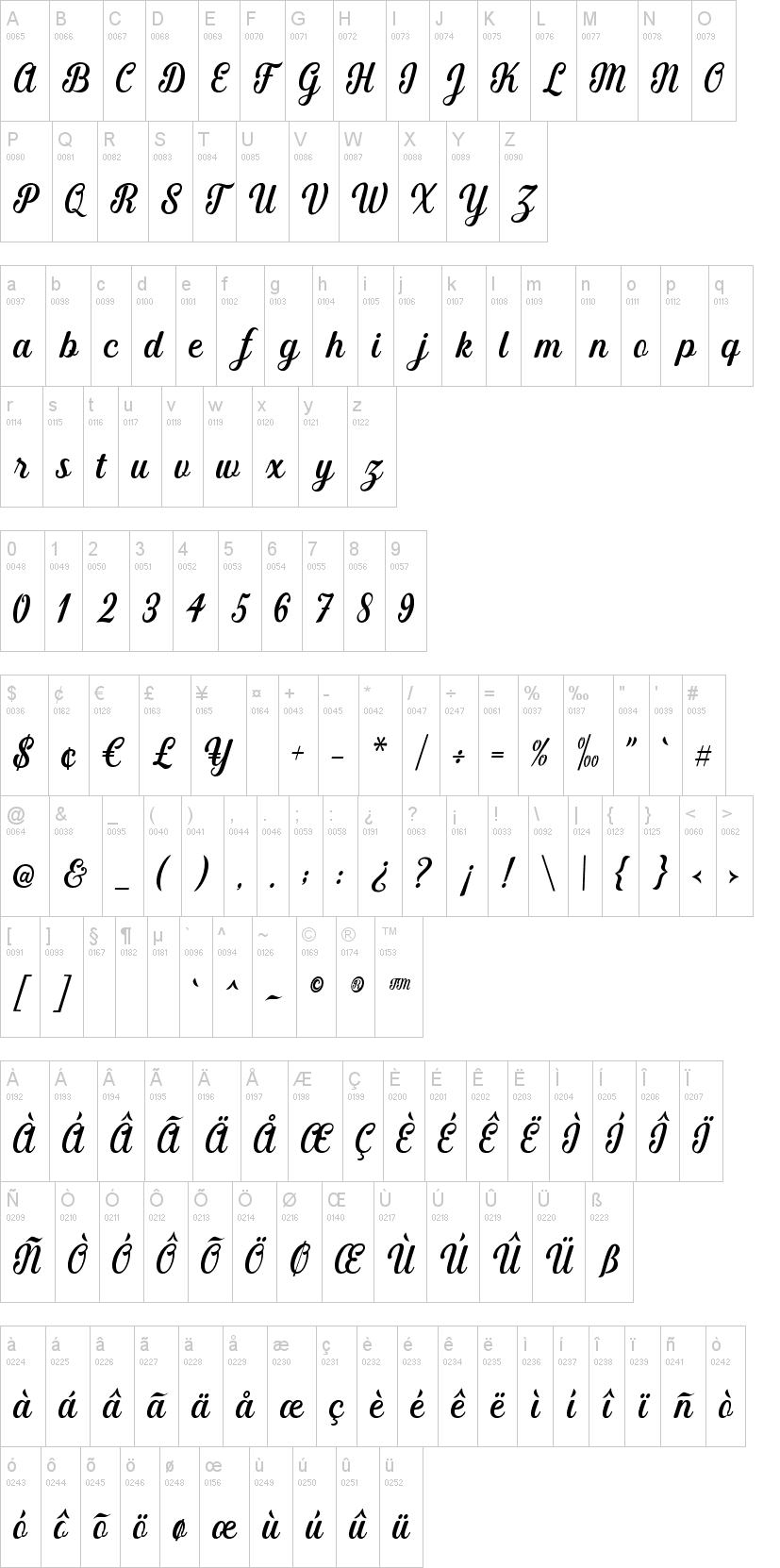 Merciana Script