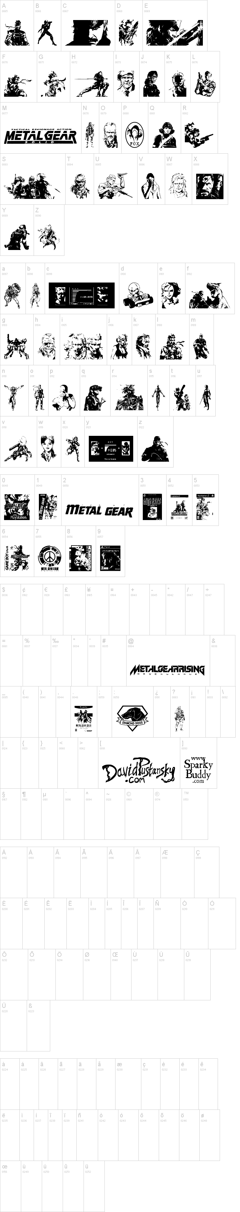 Metal Gear Solid The Phantom Font