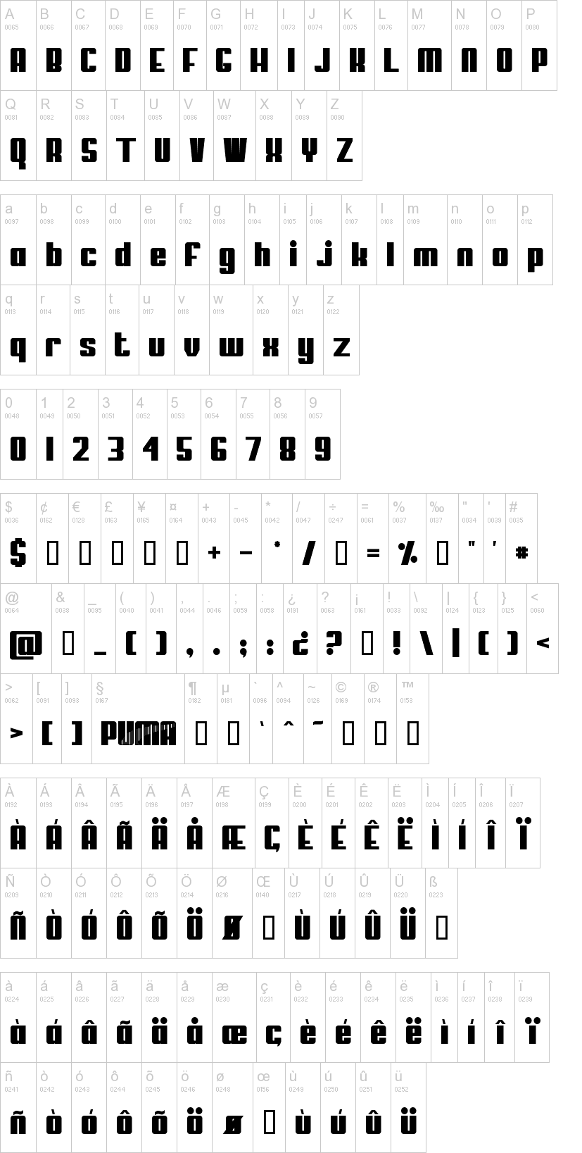 puma logo font