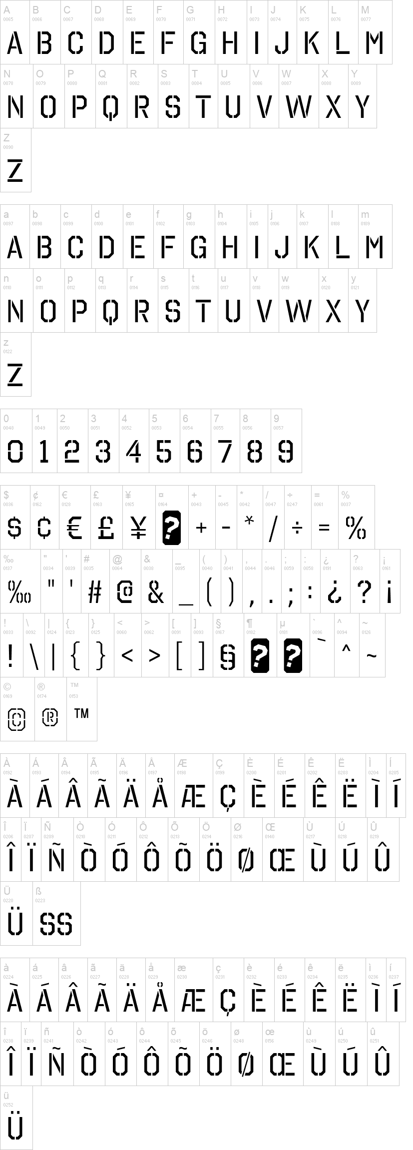 Octin Stencil Free