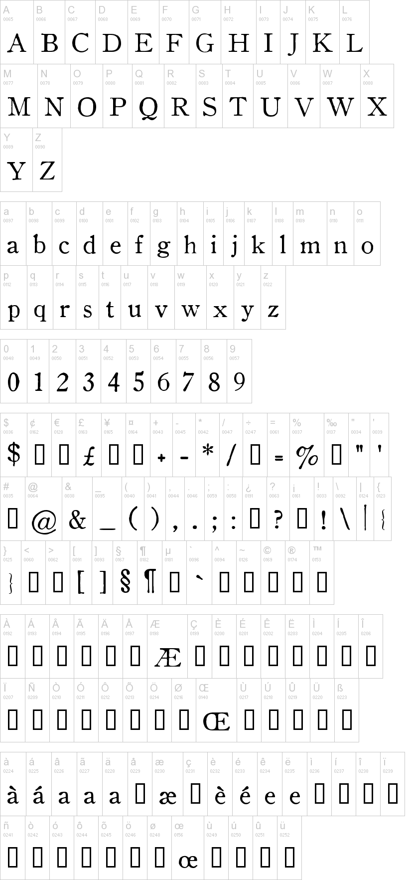 OldStyle Font