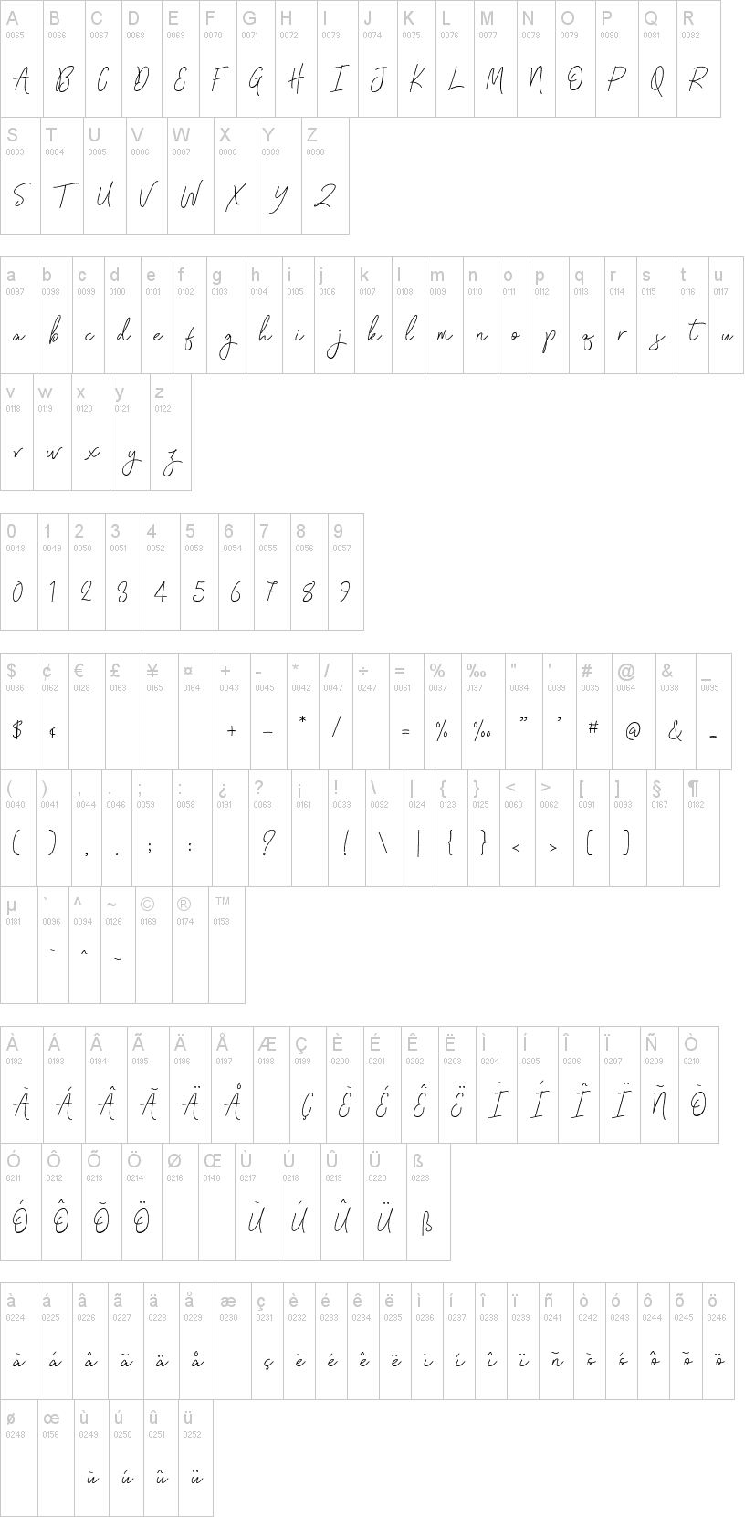 Signatura Monoline Script