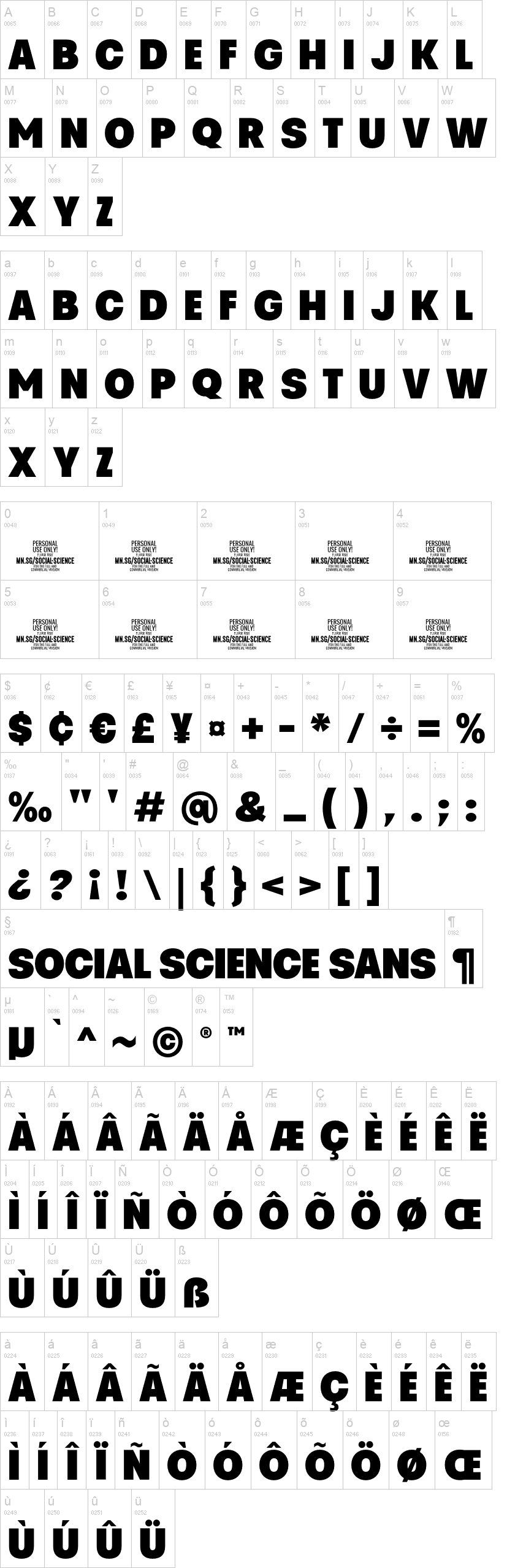 Social Science Sans