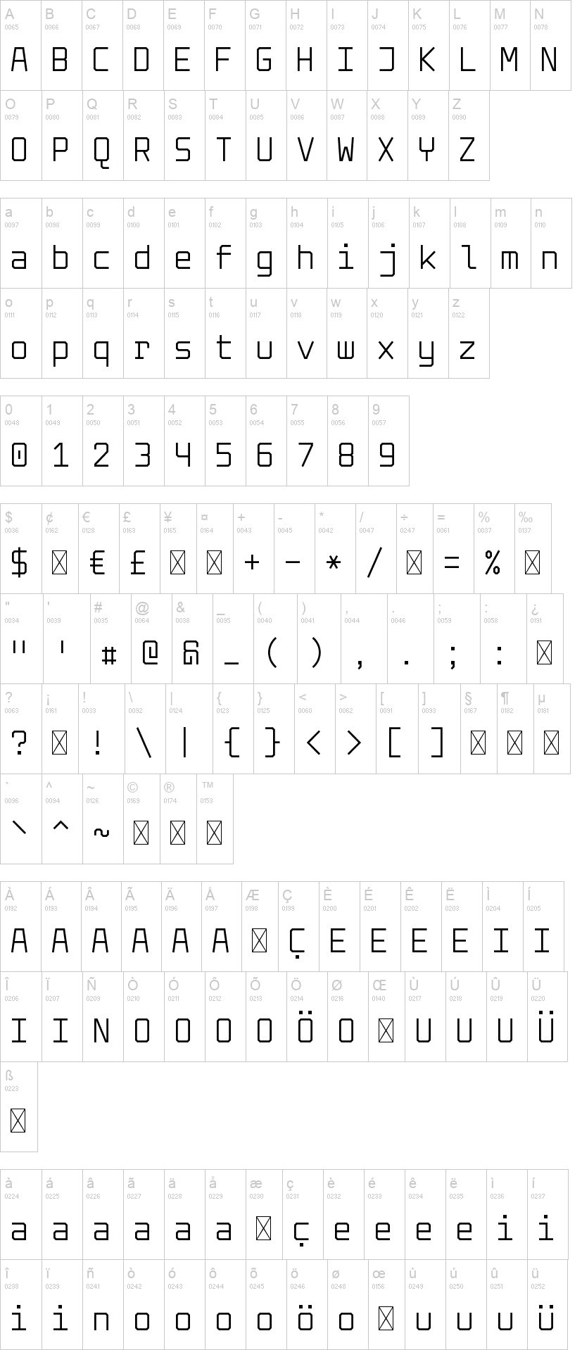 Solid Mono Font | dafont.com