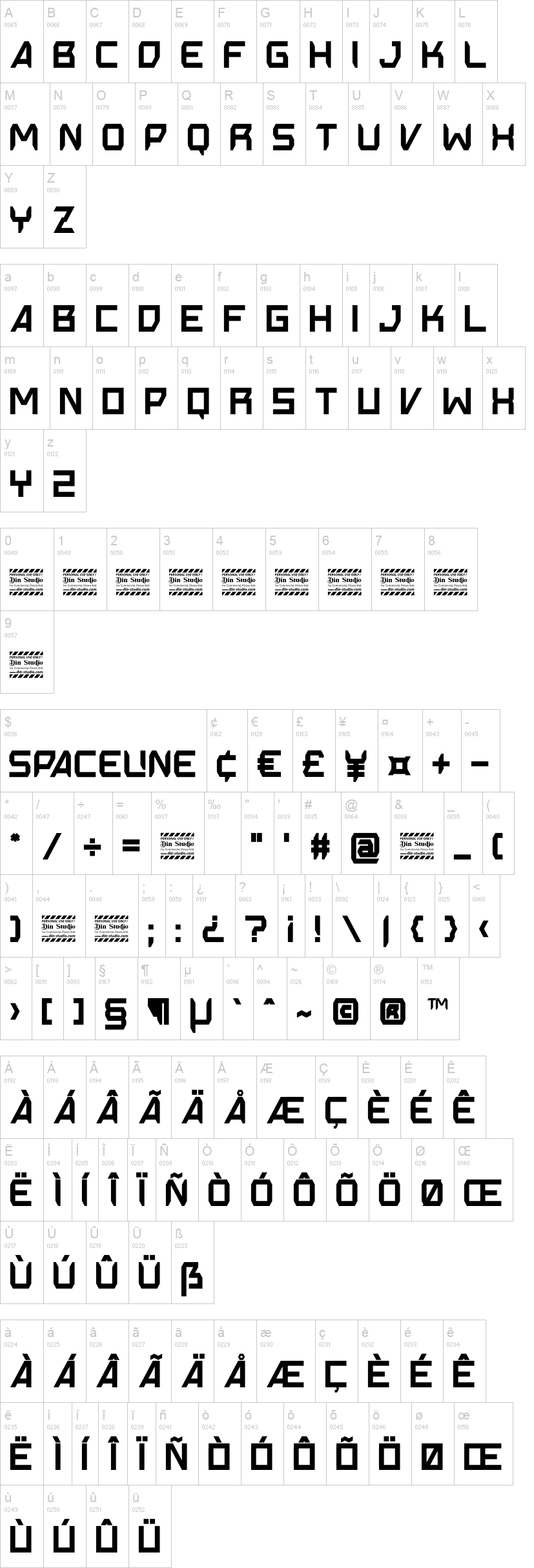 Spaceline Font Dafont Com