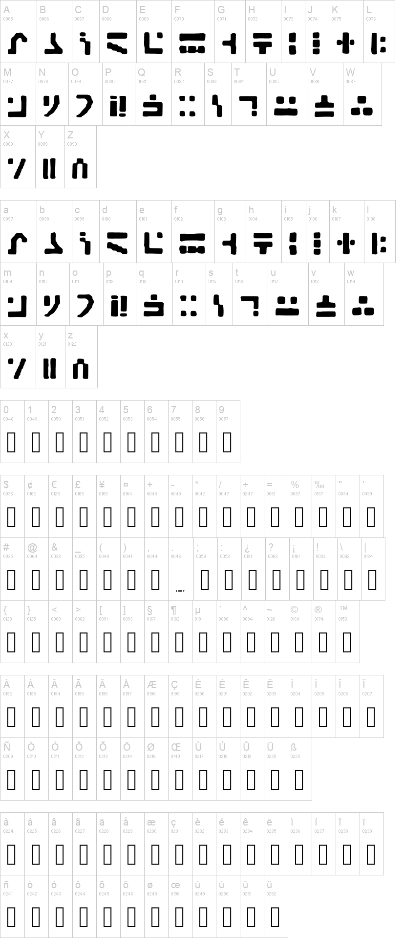 Standard Galactic Alphabet