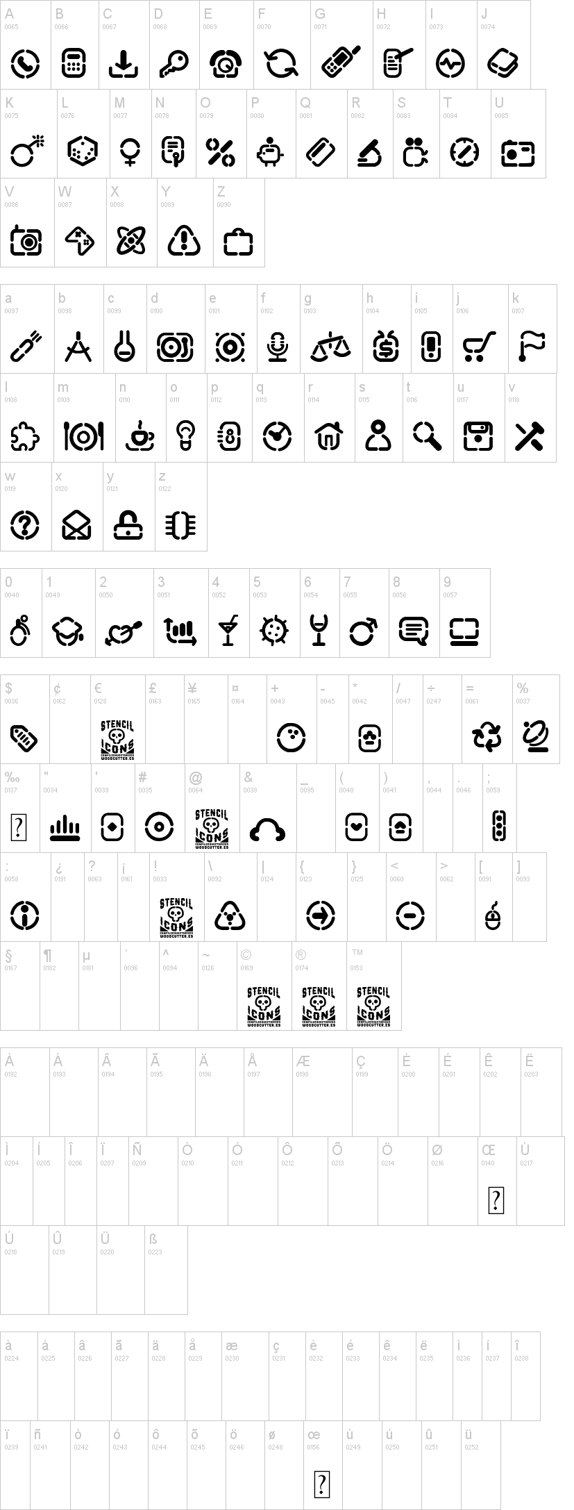 Stencil Icons