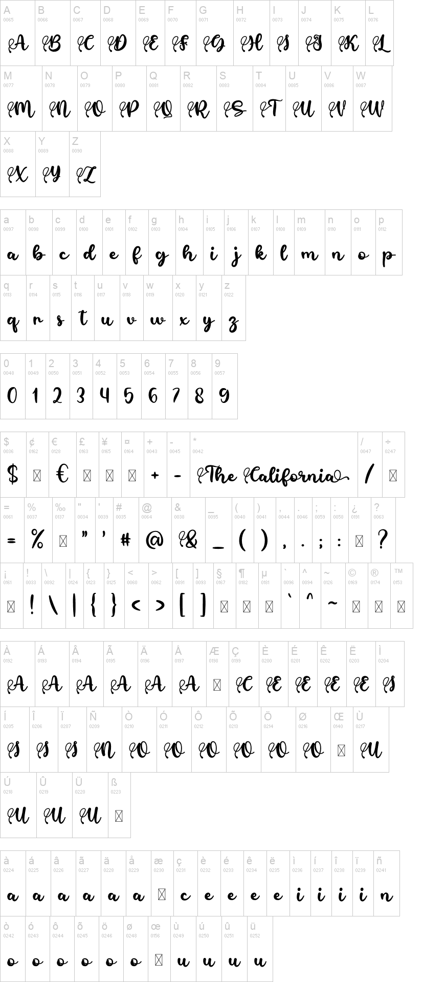 The California Font