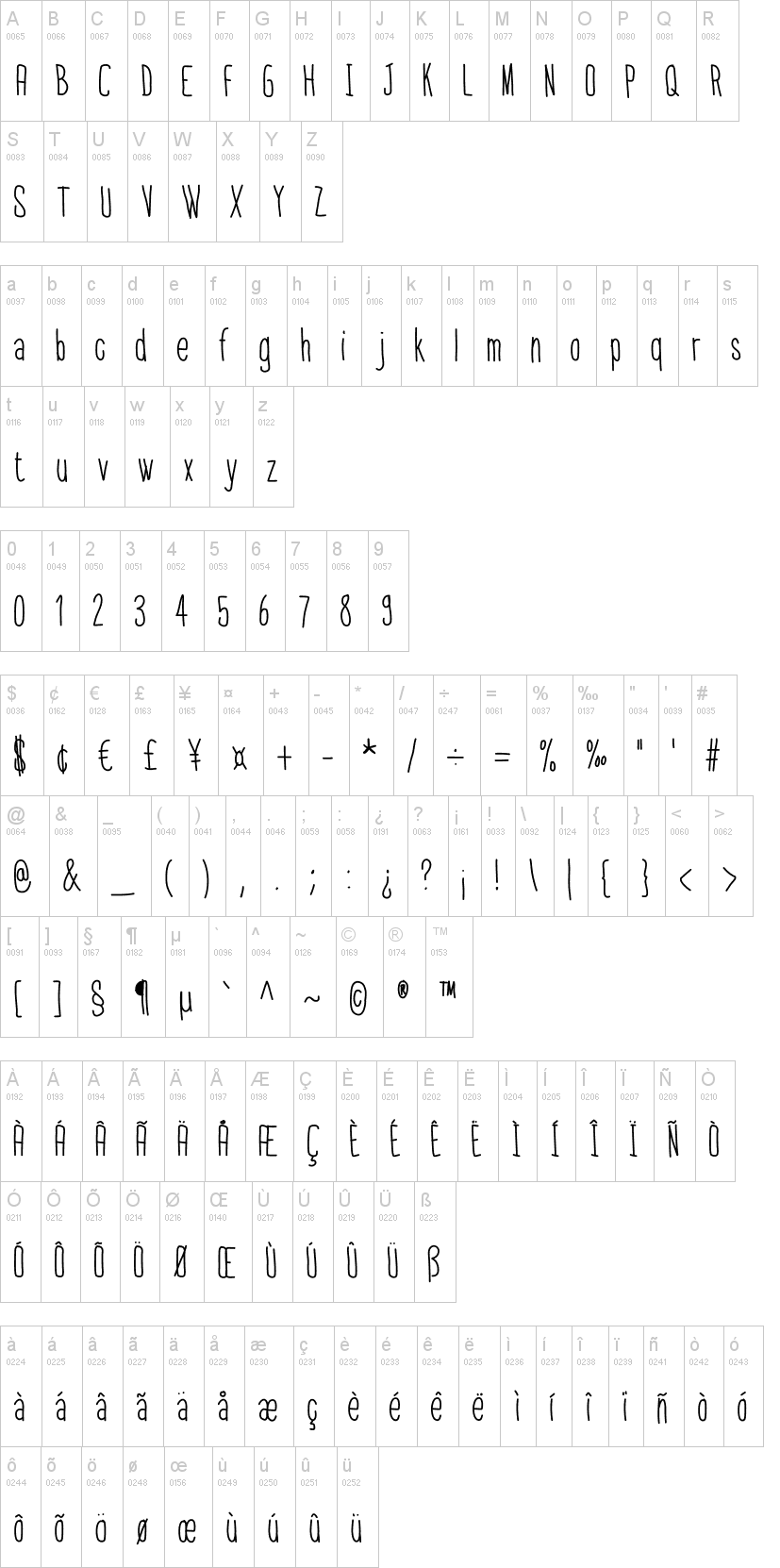 Thin Font