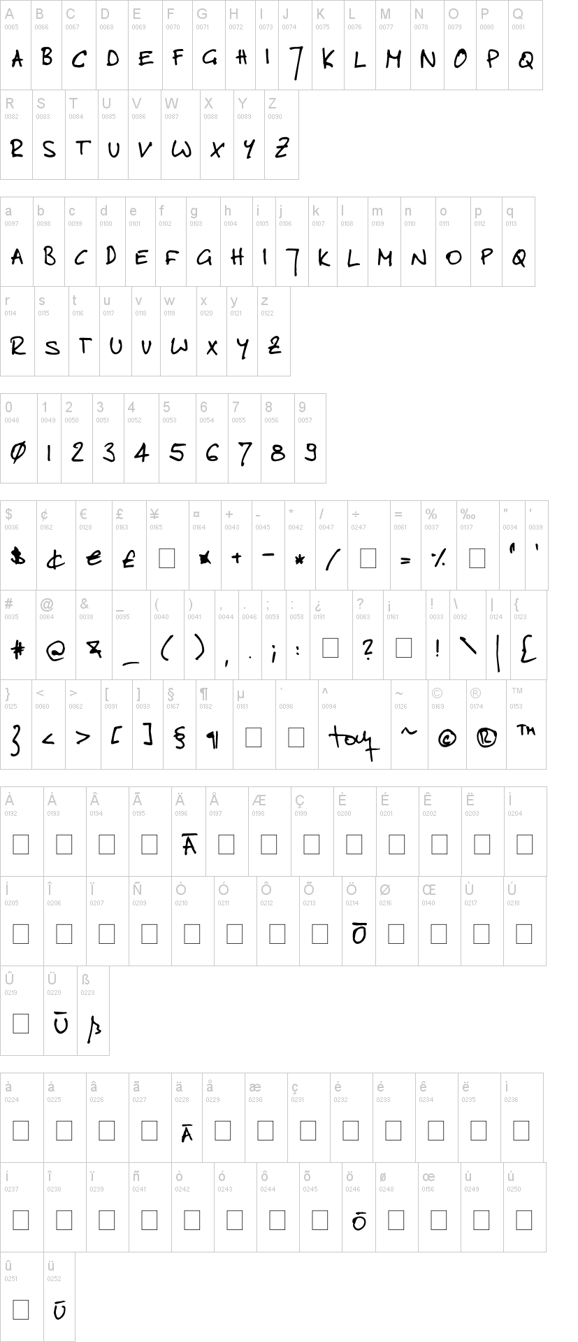 cute handwriting fonts alphabet