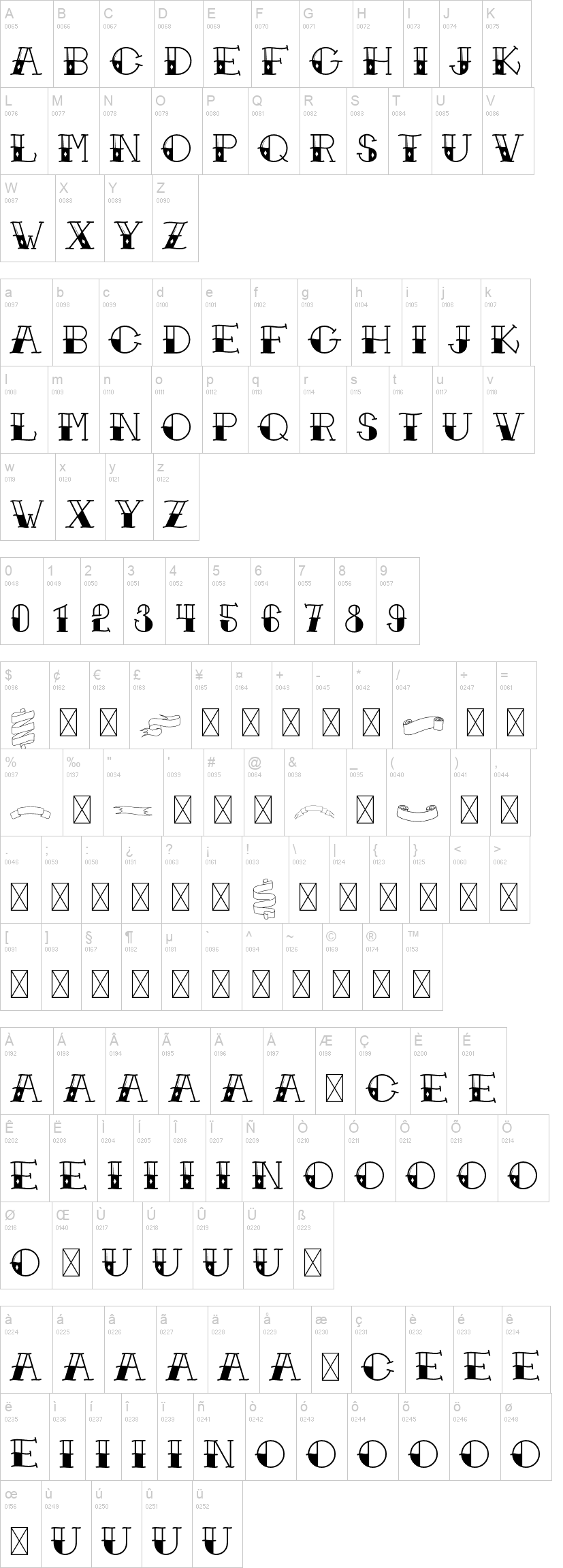 Prison Tattoo Font | dafont.com